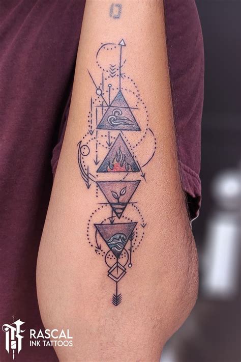 Travelling tattoo | Elements tattoo, Arm tattoos for guys, Sleeve tattoos