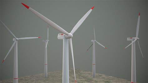 Animated wind turbine model 3D | CGTrader