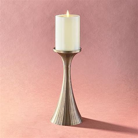 Amazon.com: LampLust Metal Pillar Candle Holder - 9 Inch Tall Candle Holders for Pillar Candles ...