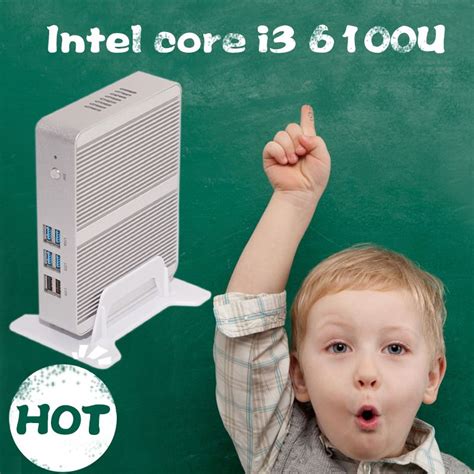 [6Gen Intel Core i3 6100U] Skylake Mini PC Mini Computer 4K HTPC Intel HD Graphics 520 Gaming PC ...