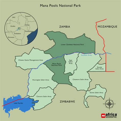 Mana-Pools-NP-map - Africa Geographic