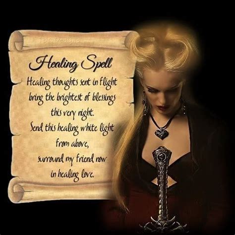 Healing spell | Healing spells, Healing thoughts, Wiccan spell book