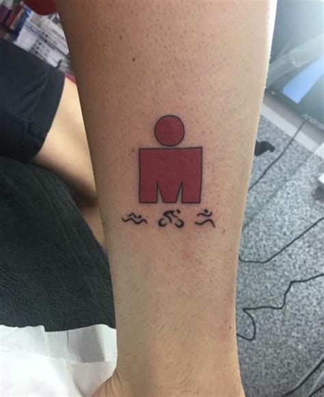 Ironman Triathlon Logo Tattoo