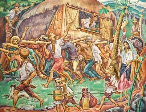 Bayanihan By Carlos Francisco Filipino Art Philippine - vrogue.co