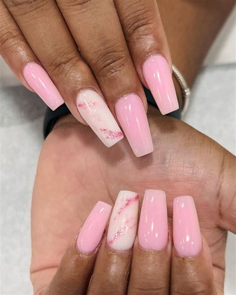 Pink and White Marble Nails: A Match Made in Heaven - Nail Designs Daily