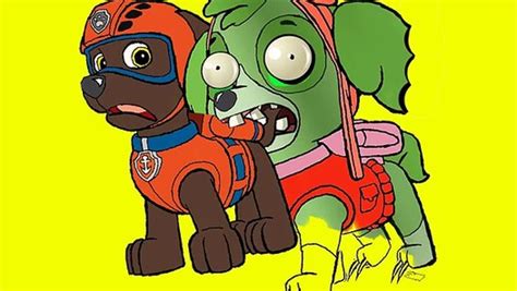 Coloring Pages Paw Patrol Transforms Into ZOMBIE. Zombie bites Paw Patrol #136 – &&&&& Dailymotion