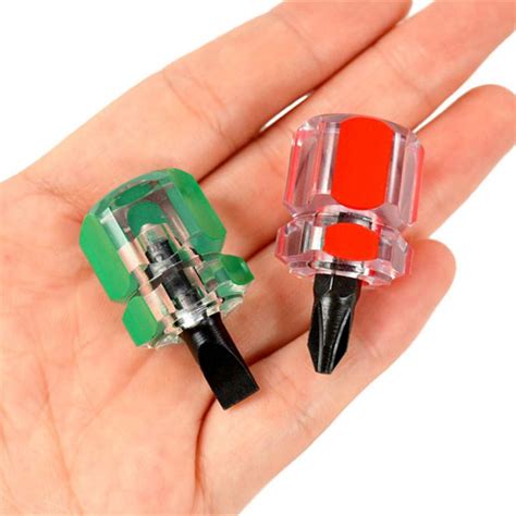 Screwdriver Kit Mini Small Portable Radish Head Screw Driver Transparent Handle Repair Tools Car ...