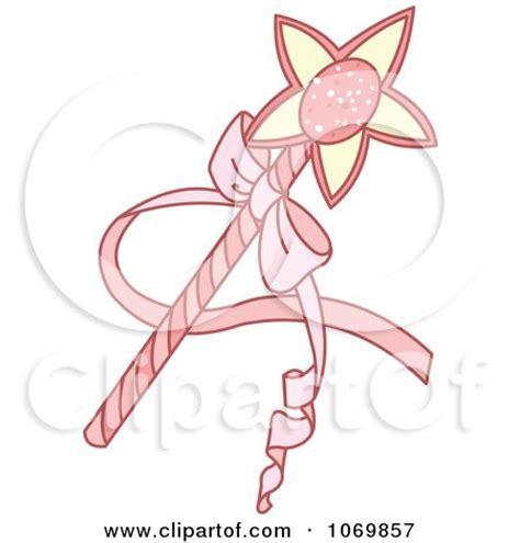 Clipart Pink Magic Wand - Royalty Free Vector Illustration by Pushkin #1069857