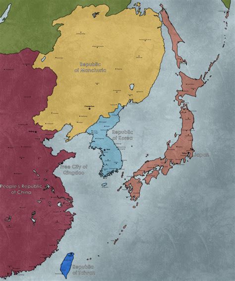 The tipical East Asia Imaginary Map in 2023 | Imaginary maps, Alternate history, Historical maps