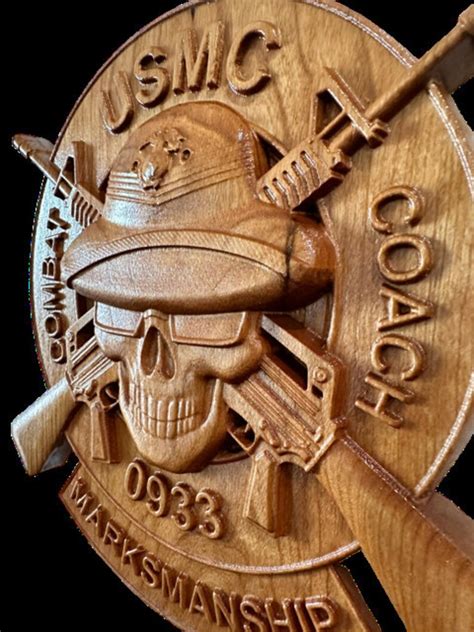 USMC Marine Corps Combat Marksmanship Coach Plaque 0933 MOS - Etsy