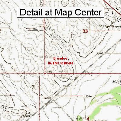 Amazon.com : USGS Topographic Quadrangle Map - Broadus, Montana (Folded/Waterproof) : Outdoor ...