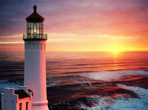 Lighthouse At Sunset Wallpapers - Wallpaper Cave