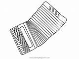 Stretch Accordion Coloring Page For Kids  Free Printable sketch template