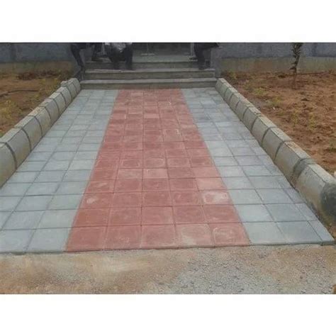 Grey Concrete Square Paver Block, Thickness: 20 mm at Rs 43/sq ft in Pune