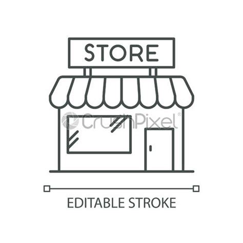 Convenience store RGB color icon Grocery shop exterior Small business - stock vector | Crushpixel