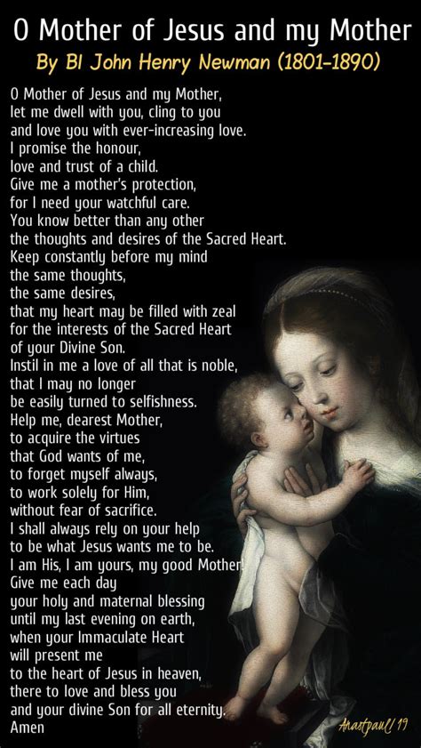 Our Morning Offering – 12 October – O Mother of Jesus and my Mother ...