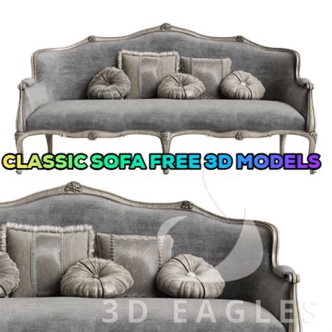 classical sofa free 3d model download | Classic sofa, 3d model, Sofa