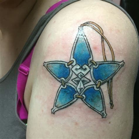 First tattoo - Aqua's Wayfinder from Kingdom Hearts Birth by Sleep ...