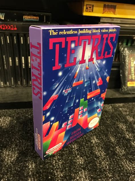 Tetris NESBox My Games! Reproduction game boxes