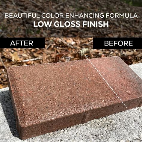 1 Gal. DOMINATOR LG+ Clear Acrylic Sealer | Low Gloss Paver Sealer | Wet Look, Color Enhancing ...