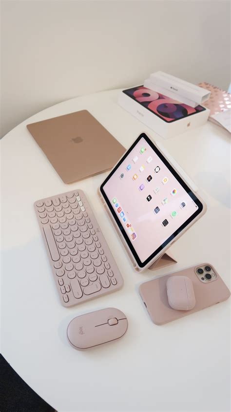 Pink iPad Setup (Air 4) in 2021 | Apple iphone accessories, Ipad ...