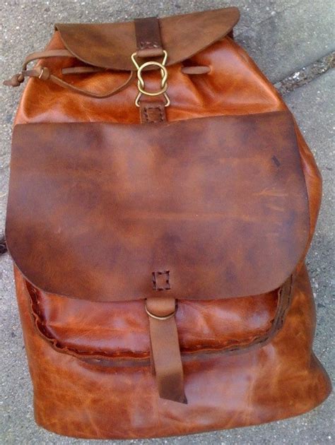 Leather Backpack Made of Genuine Leather Custom Backpacks - Etsy