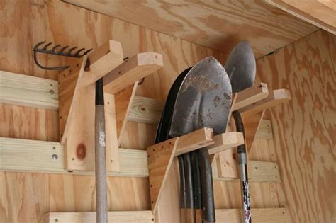 rack and shovel storage - Google Search | Garage organization, Shed ...