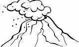 Volcano Coloring Pages  Free Download On ClipArtMag sketch template