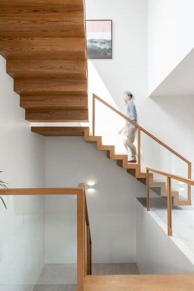 Staircase Wood Railing Design Photos and Ideas - Dwell