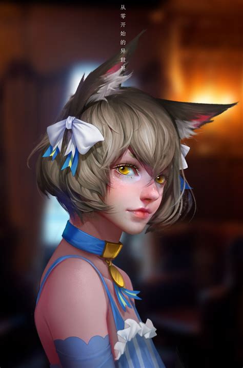 ArtStation - Felix Argyle, Miao Lin | Anime traps, Nekomimi, Felix argyle