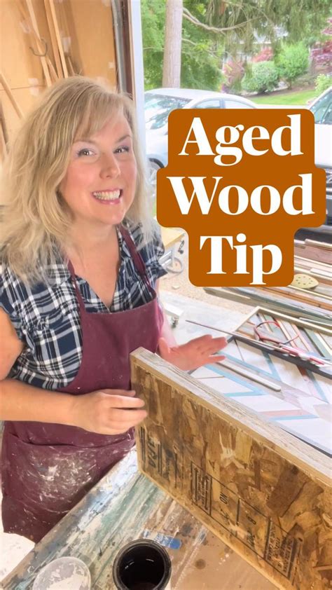How to get a distressed weathered aged look on wood | Easy wood projects, Diy wood signs ...