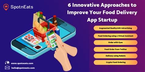 6 Innovative Approaches to Improve Your Food Delivery App Startup - SpotnEats