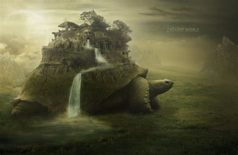 The lost world, Turtle art, Fantasy art