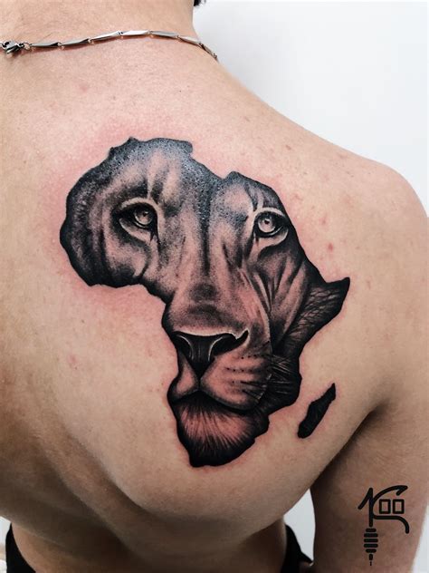 Africa Lion | Tatuaggio africano, Tatuaggi leone, Bozze per tatuaggi