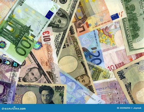 Hard Currency Banknotes Background Editorial Stock Image - Image of ...