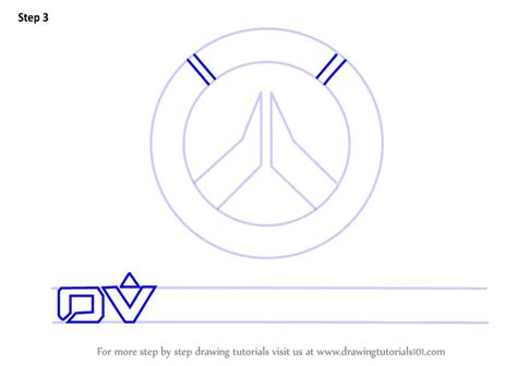 Learn How to Draw Overwatch Logo (Overwatch) Step by Step : Drawing Tutorials