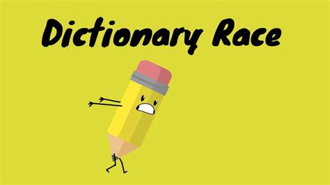 ESL Game Dictionary Race - YouTube