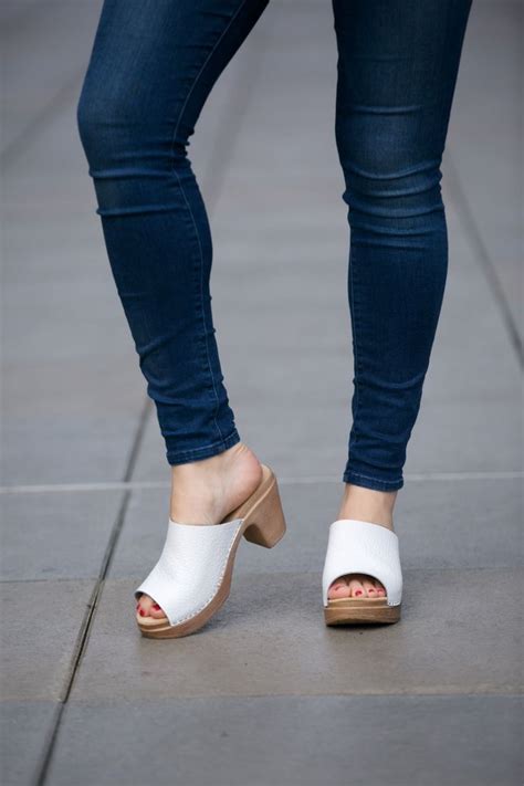 Pin by Al An on Clogs | Clog heels, Platform clogs shoes, White clogs