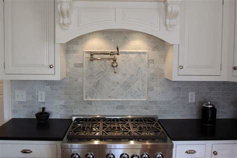 4X4 Tile Backsplash - Finished Ceramic Tile Backsplash In The Kitchen D ...