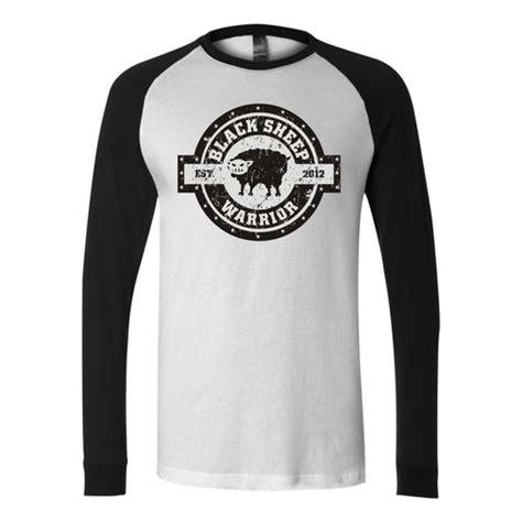 Create a Vintage/Classical Raglan Shirt Design for Blacksheepwarrior.com | T-shirt contest