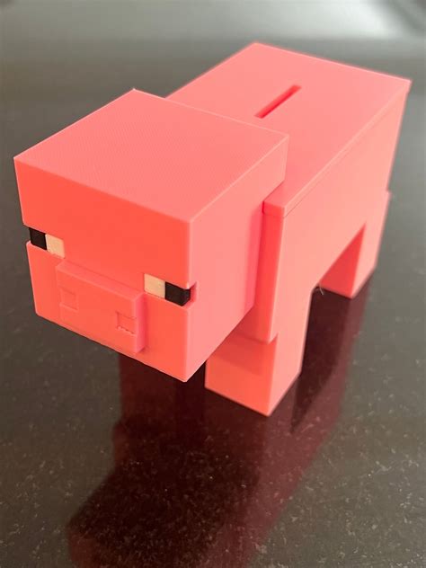 Minecraft Piggy Bank 3D Printed - Etsy