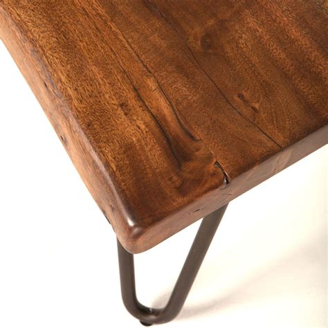 Vail Solid Wood Coffee Table in Walnut w/ Steel Legs | Solid wood coffee table, Coffee table ...