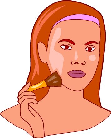 put on makeup cartoon - Clip Art Library