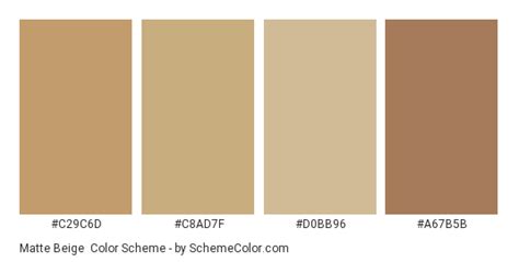 Matte Beige Color Scheme » Beige » SchemeColor.com