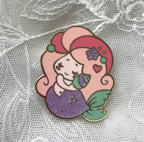 Mermaid Pin Hard Enamel Pin | Etsy