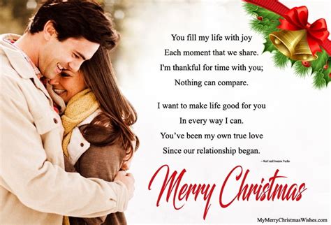 Romantic Merry Christmas Love Poem for Her #christmas #xmas #merrychristmaspoems # ...