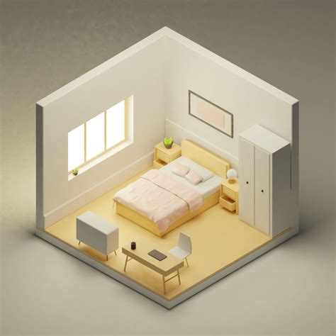 Small bedroom design and animation :: Behance