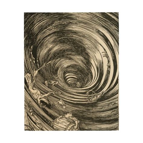 Edgar Allan Poe Maelstrom illus by Rackham Wood Wall Art | Zazzle.com