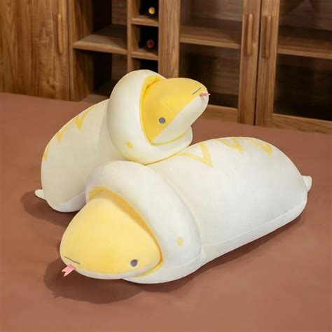 Kawaii Peeling Stuffed Snake Plush Pillow 65/80cm | Alwaysplushie