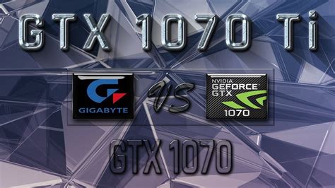 GIGABYTE GEFORCE GTX 1070 Ti Gaming vs GTX 1070 BENCHMARK REVIEW – 1080p | 1440p | 4K - YouTube